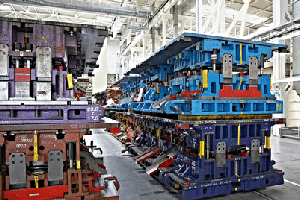 Press tools used with metal forming lubricants.